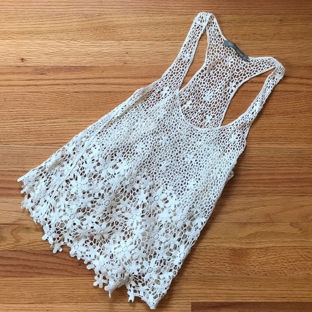 Lace tunic tank